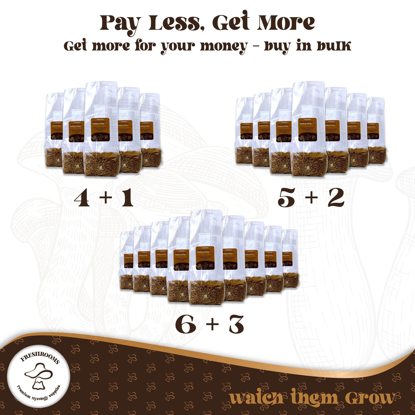 Sterile Grain Spawn Bag – Organic Rye Berry with Injection Port for Mushroom Cultivation My Store