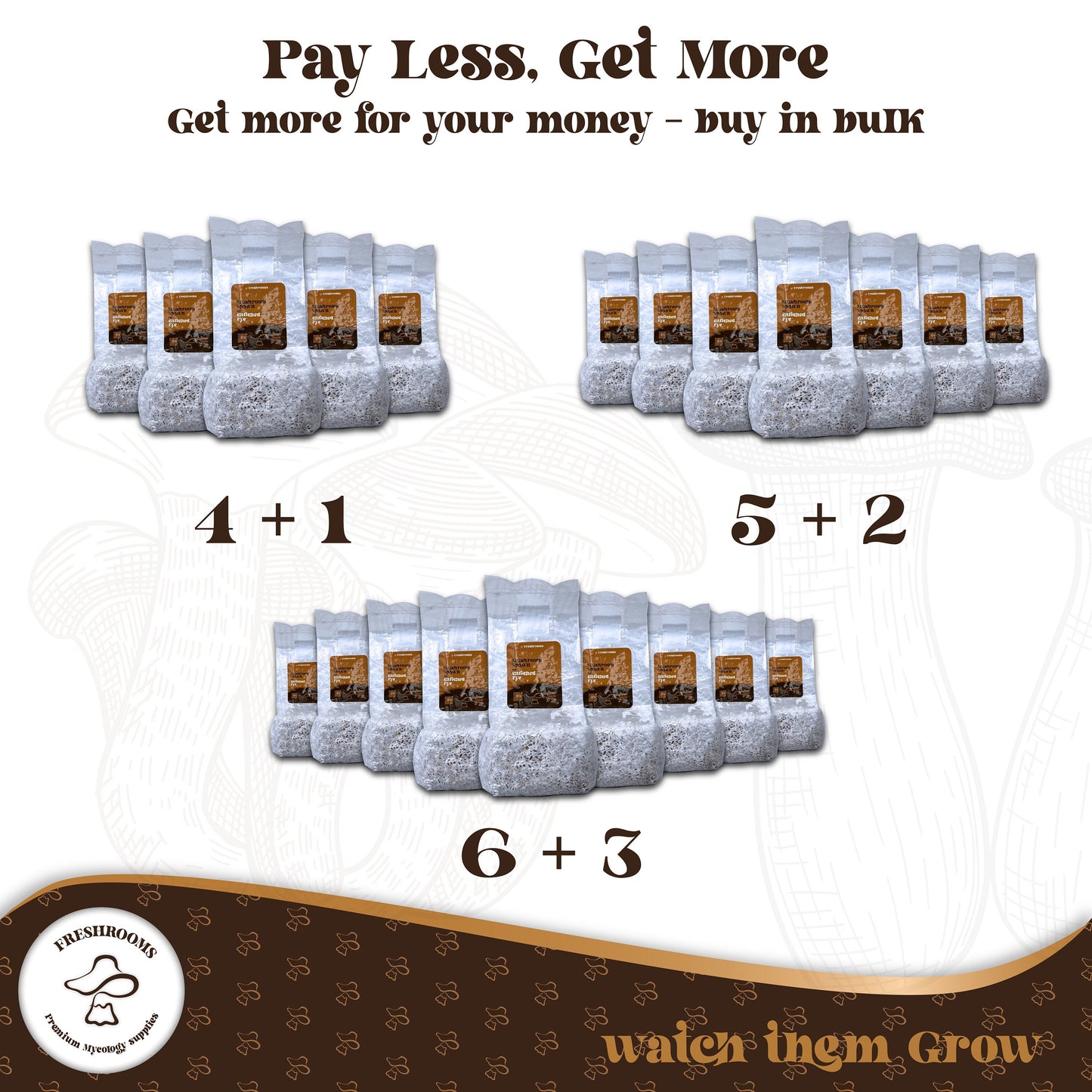 Fully Colonized Mushroom Spawn Bag – Ready-to-Use Grain Spawn for DIY Cultivation