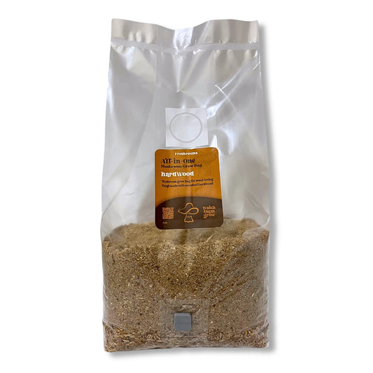 Hardwood  All-In-One Mushroom Grow Bag - Organic Rye Grain and Hardwood Substrate