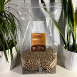 Bolsa de cultivo de setas todo en uno con estiércol: sustrato rico en nutrientes para setas que crecen en estiércol; estéril y lista para usar. 